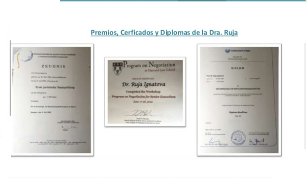 Supuestos títulos universitarios de la Dr Ruja